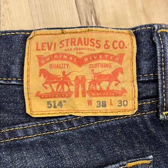 Men's Levi’s Strauss, Dark Blue Jeans - Picture 6 of 6